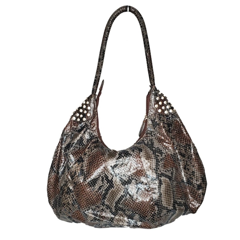 Flower Snakeskin Handbag - Picture 2 of 5